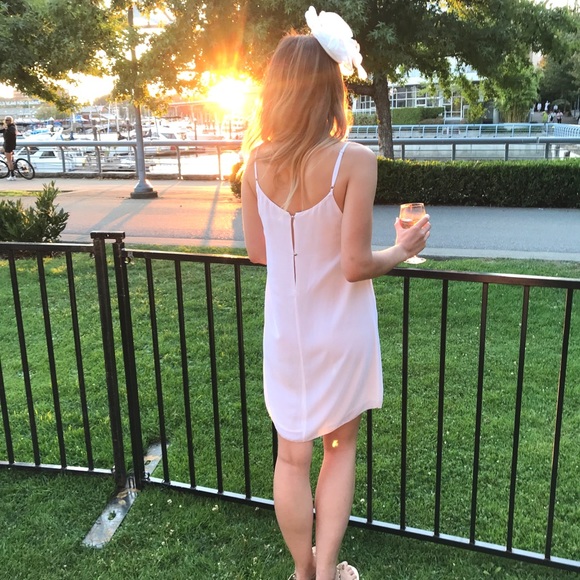 White Chiffon Slip Dress - Picture 2 of 5